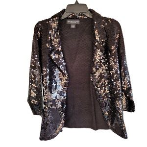 My Favorite Things by Colleen Collection black sequenced blazer